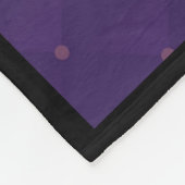 Paarse paraplu & harten .7 fleece deken (Hoek)