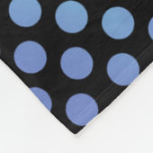 Paarse paraplu & harten .7 fleece deken (Hoek)