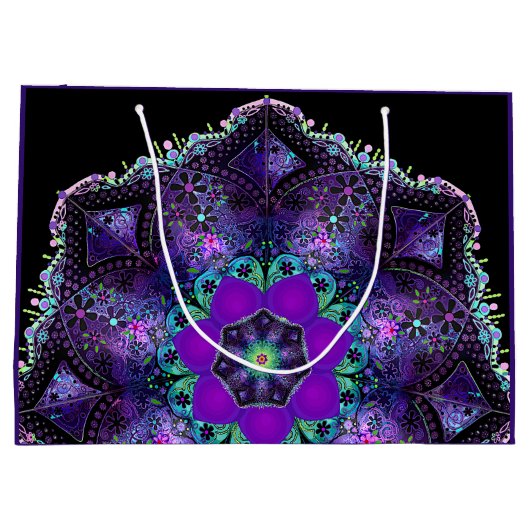 Paarse paraplu & harten .7 groot cadeauzakje (Achterkant)