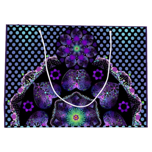 Paarse paraplu & harten .7 groot cadeauzakje (Achterkant)