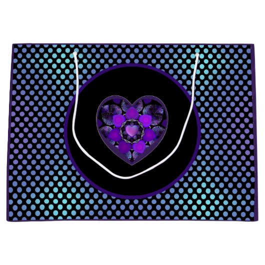 Paarse paraplu & harten .7 groot cadeauzakje (Voorkant)