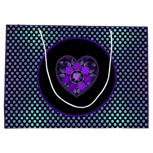 Paarse paraplu & harten .7 groot cadeauzakje (Achterkant)