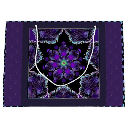 Paarse paraplu & harten .7 groot cadeauzakje (Voorkant)