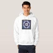 Paarse paraplu & harten .7 hoodie (Voorkant volledig)