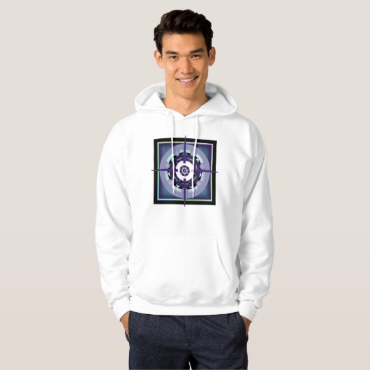 Paarse paraplu & harten .7 hoodie (Voorkant volledig)