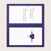 Paarse paraplu & harten .7 kaart (Binnenkant ongevouwen)