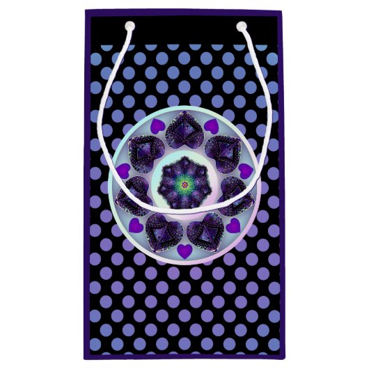 Paarse paraplu & harten .7 klein cadeauzakje (Achterkant)