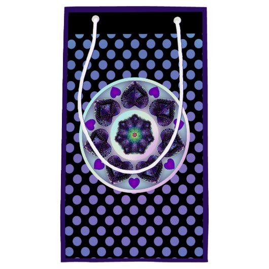 Paarse paraplu & harten .7 klein cadeauzakje (Voorkant)