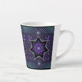 Paarse paraplu & harten .7 latte mok (Rechts)