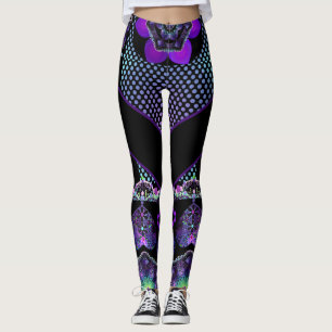 paarse paraplu & harten.7 Leggings