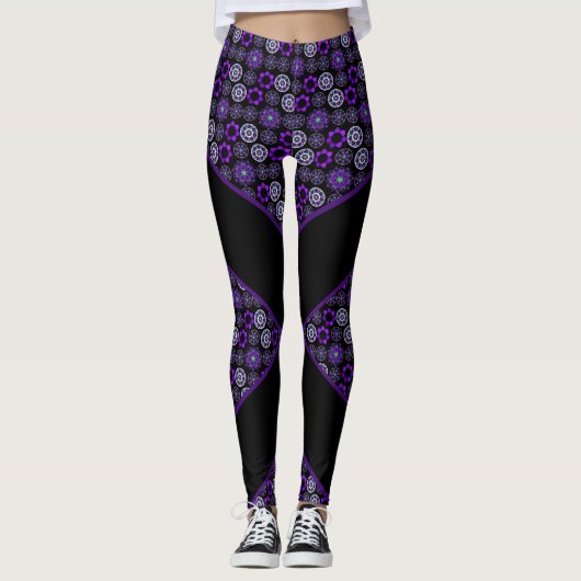 paarse paraplu & harten.7 Leggings (Voorkant)