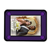 Paarse paraplu & harten .7 magneet (Horizontaal)