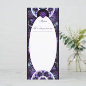 Paarse paraplu & harten .7 menu (Staand voorkant)