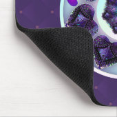 Paarse paraplu & harten .7 muismat (Hoek)