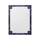 Paarse paraplu & harten .7 notitieblok (Linkerzijde)