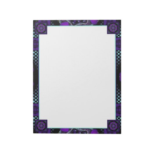 Paarse paraplu & harten .7 notitieblok (Linkerzijde)