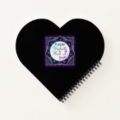 Paarse paraplu & harten .7 notitieboek (Achterkant)