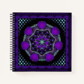 Paarse paraplu & harten .7 notitieboek (Voorkant)