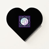 Paarse paraplu & harten .7 notitieboek (Achterkant)