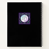 Paarse paraplu & harten .7 notitieboek (Achterkant)