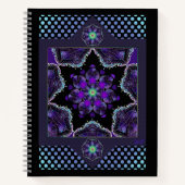 Paarse paraplu & harten .7 notitieboek (Voorkant)