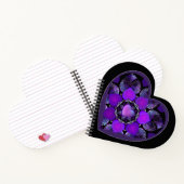 Paarse paraplu & harten .7 notitieboek (Binnen)