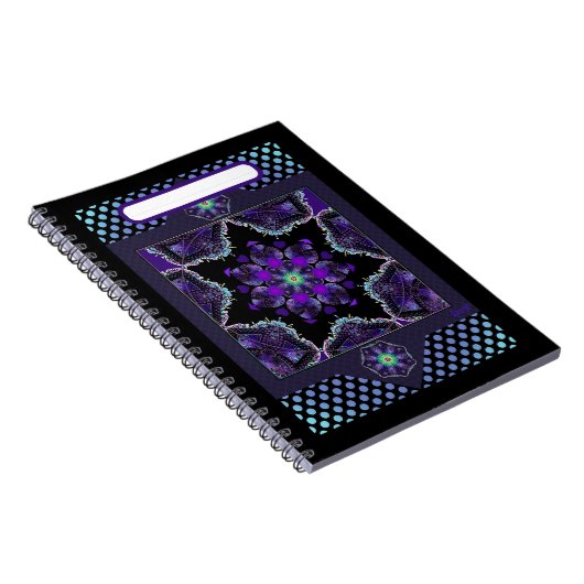 Paarse paraplu & harten .7 notitieboek (Rechterzijde)