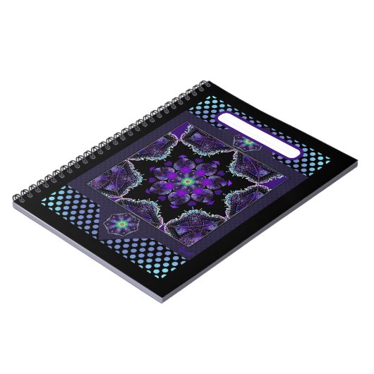 Paarse paraplu & harten .7 notitieboek (Linkerzijde)