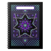 Paarse paraplu & harten .7 notitieboek (Voorkant)