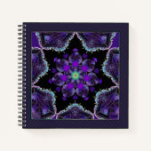 Paarse paraplu & harten .7 notitieboek (Voorkant)