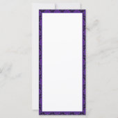 Paarse paraplu & harten .7 notitiekaart (Achterkant)