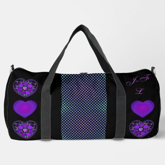 Paarse paraplu & harten .7 plunjezak (Voorkant)