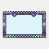 Paarse paraplu & harten .7 post-it® notes (Voorkant)