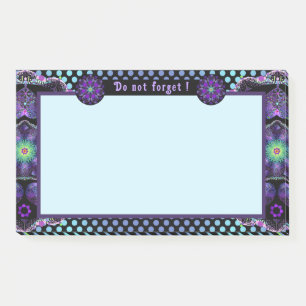 Paarse paraplu & harten .7 post-it® notes