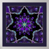 Paarse paraplu & harten .7 poster (Voorkant)