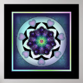 Paarse paraplu & harten .7 poster (Voorkant)