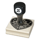 Paarse paraplu & harten .7 rubberstempel (Stempel)