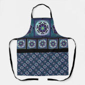 Paarse paraplu & harten .7 schort (Voorkant)