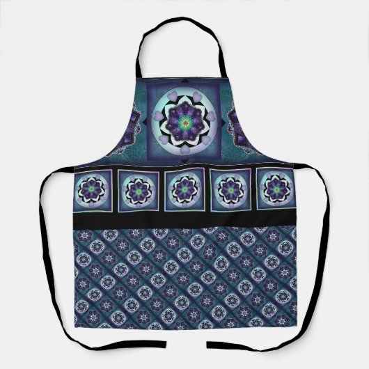 Paarse paraplu & harten .7 schort (Voorkant)