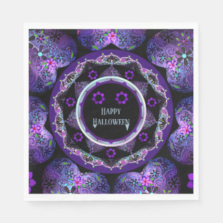 Paarse paraplu & harten.7 servet