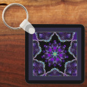 Paarse Paraplu & harten .7 Sleutelhanger (Voorkant)