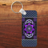 Paarse Paraplu & harten .7 Sleutelhanger (Voorkant)