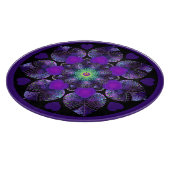 Paarse paraplu & harten .7 snijplank (Hoek)