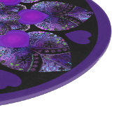 Paarse paraplu & harten .7 snijplank (Hoek)