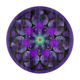 Paarse paraplu & harten .7 snijplank