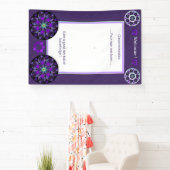 Paarse paraplu & harten .7 spandoek (Insitu)