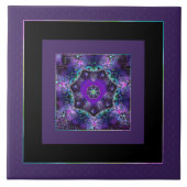 Paarse paraplu & harten .7 tegeltje (Voorkant)