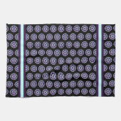 Paarse paraplu & harten .7 theedoek (Horizontaal)