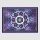 Paarse paraplu & harten .7 tissuepapier (Voorkant)