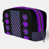 Paarse paraplu & harten .7 toilettasje (Rechterhoek)